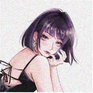 角色头像，雨声与合伞女主角